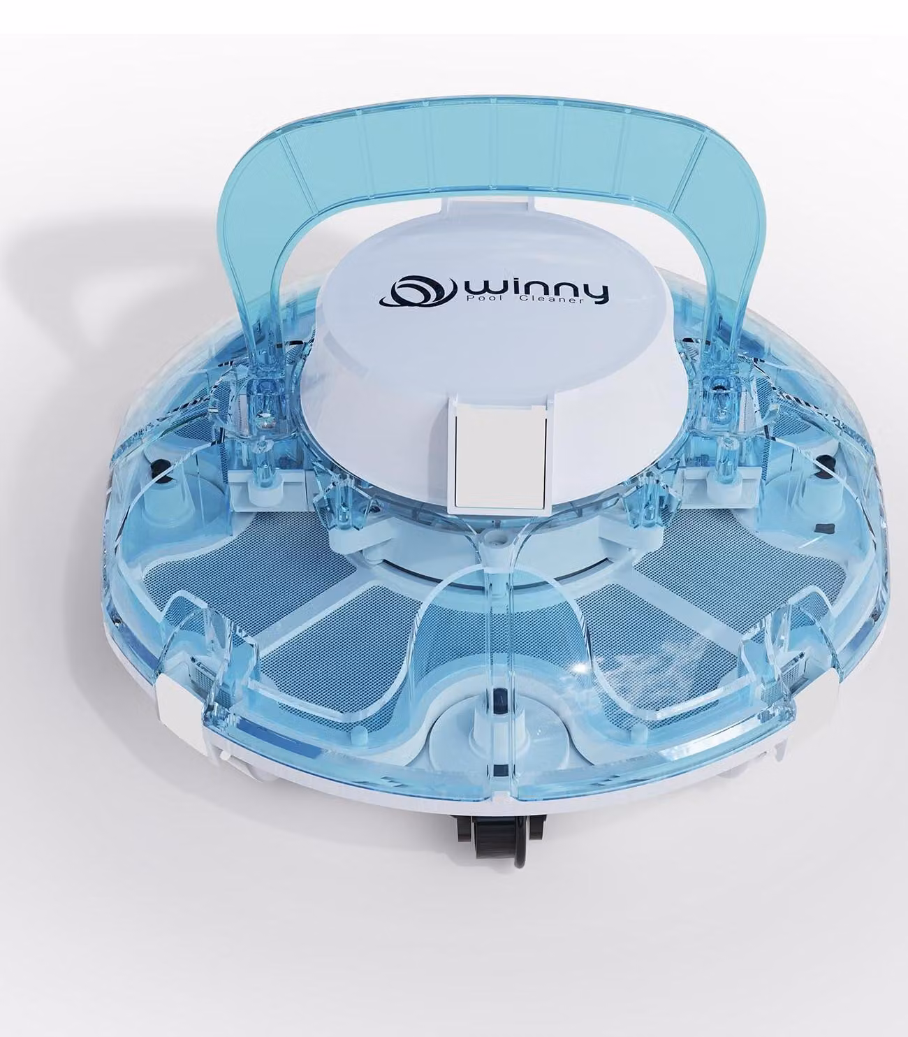 Robot per piscina, wireless, con batteria integrata, autonomia: 80 minuti, ideale per piscine fuori terra di 60 m²