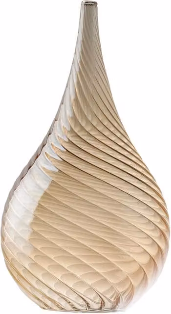 Lampada Moderno Pluvia Bonetti Illumina in Vetro Ambra e Trasparente