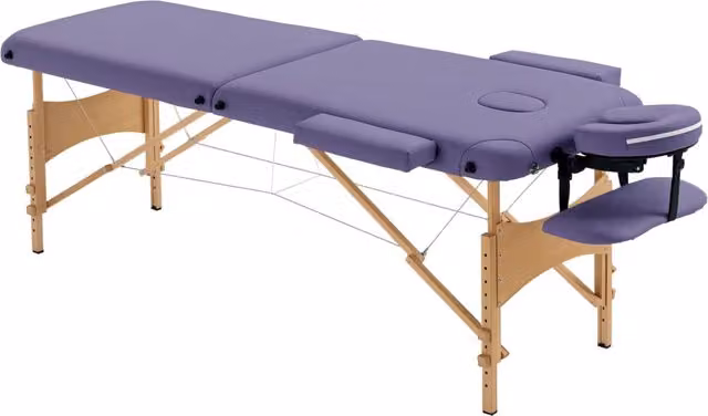 Lettino da massaggio pieghevole ¨C Xylo ¨C altezza regolabile 67-92cm, 210x81cm, viola