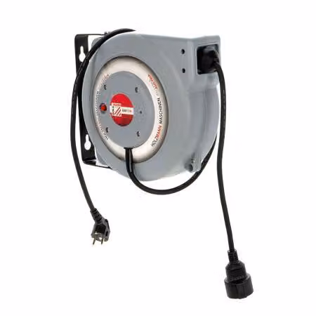Avvolgicavo elettrico EKR 15M con supporto 15 metri di cavo 220V