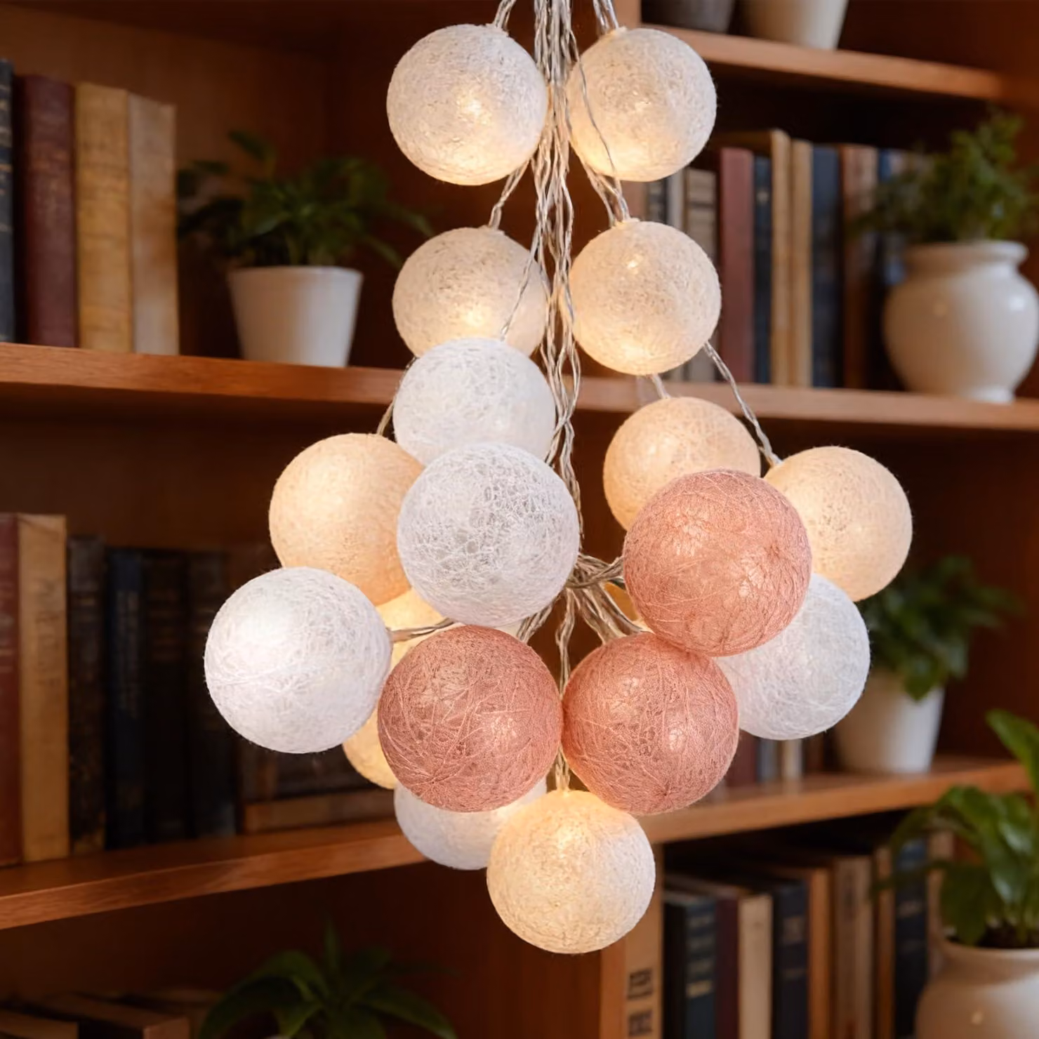 Catena luminosa con 20 palline LED - Lunghezza: 3 metri - Modello: YRPD0001