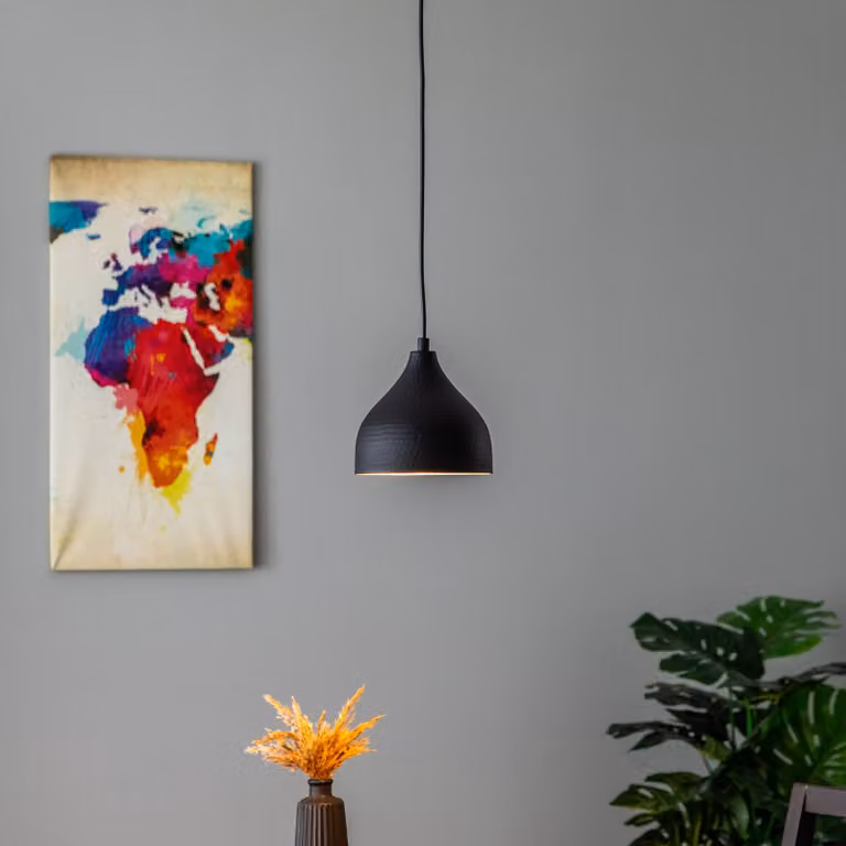 Lampada a sospensione Tattoo 2396 Opviq, dimmerabile, Nero, Soggiorno / Sala da pranzo, Metallo, marocchino / arabo, Lampada a sospensione