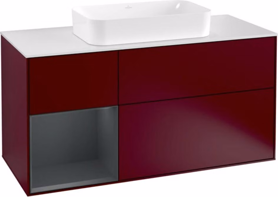 Mobiletto V&B Finion 120 cm, Pl w m, Rg li md bl. m Lac, Peo m