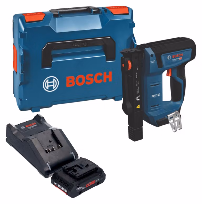 Bosch 0601482801 GTH 18V-14 Chiodatrice a batteria per legno - senza batteria - senza caricabatterie + L-BOXX