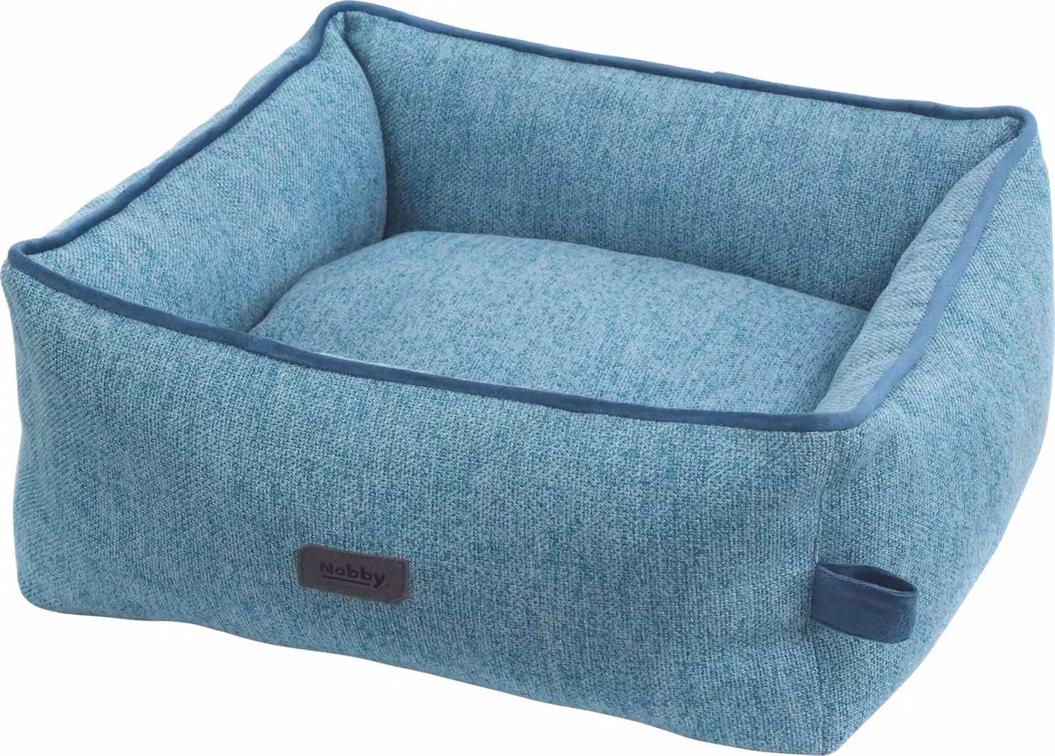 Lettino per cani Nobby blu Linou, dimensioni: 75 x 60 x 23 cm