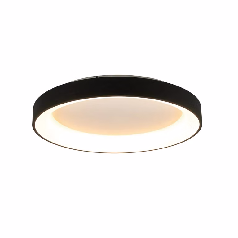 Mantra Iluminación Plafoniera a LED Niseko II, dimmerabile, Nero, Soggiorno / Sala da pranzo, Alluminio, Moderno, Plafoniera LED