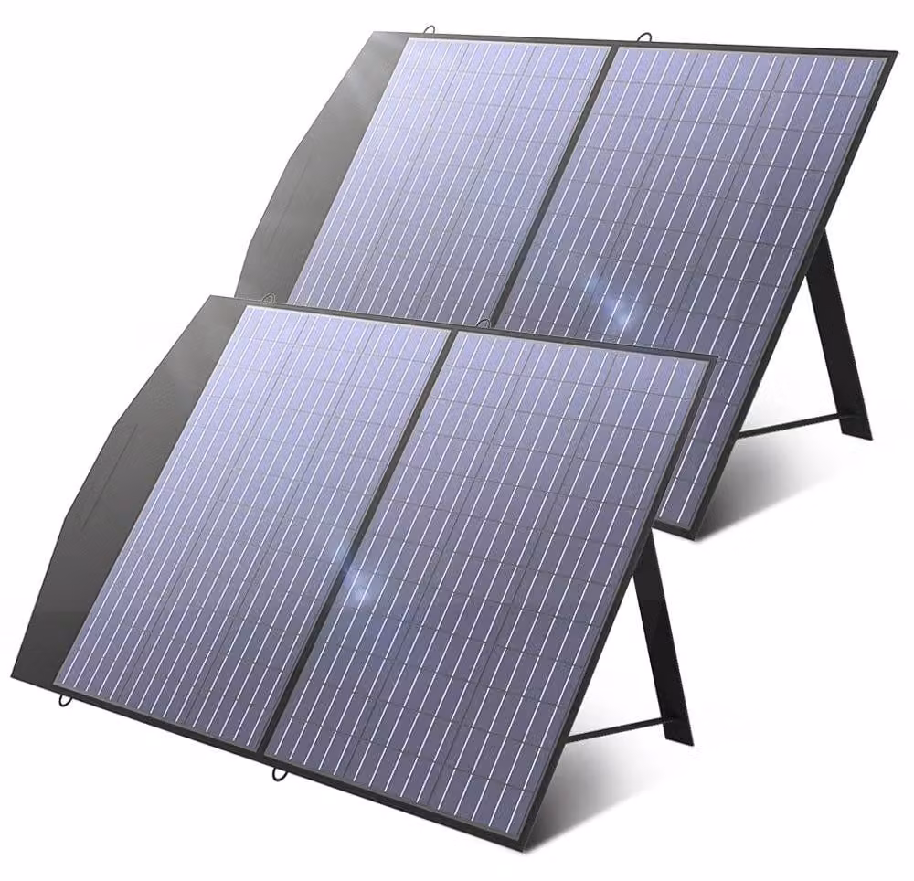 Pannello solare da 200W - Pannello solare pieghevole - Caricabatterie solare - Pannello solare per campeggio - Pannello solare portatile