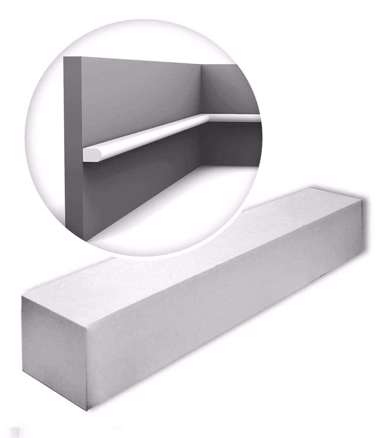 Orac Decor PX209-box-10 MODERN RIBBON 1 cartone con 10 strisce decorative Rivestimento murale stile moderno colore bianco | 20 m
