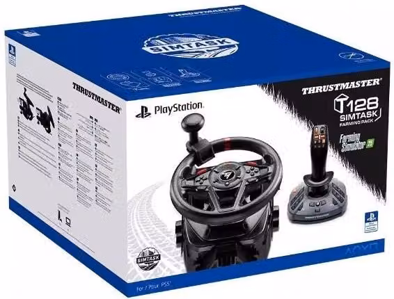 Thrustmaster t128 simtask farming pack nero usb volante + pedali + cambio analogico/digitale pc, playstation 4, playstation 5 - 4160937
