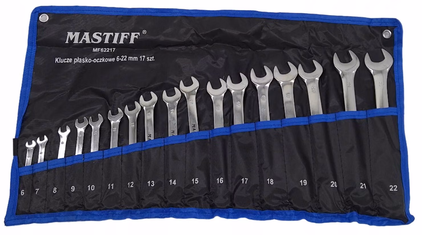 Set di chiavi combinate per officina, da 6 a 22 mm, 17 pezzi