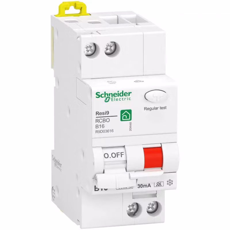 RCD 1P+N, 16A, B-Char. - Interruttore con corrente di dispersione B16 / 0,01A R9D03616