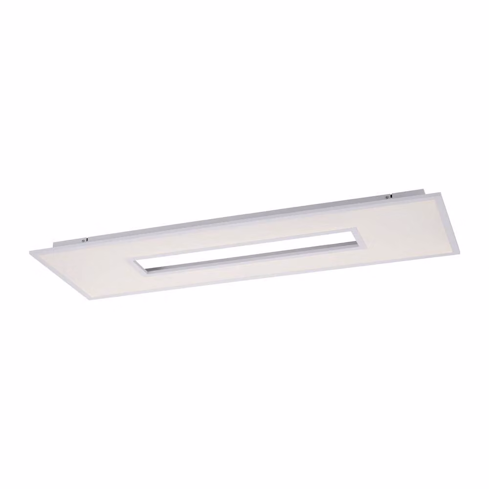 Lampada da soffitto a LED, bianca, dimmerabile, telecomando, L 120 cm