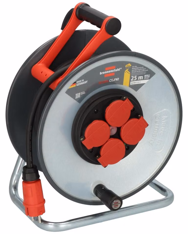 Brennenstuhl Professional SteelCore avvolgicavo SC 2200 IP44, 25 m H07RN-F 3G2.5