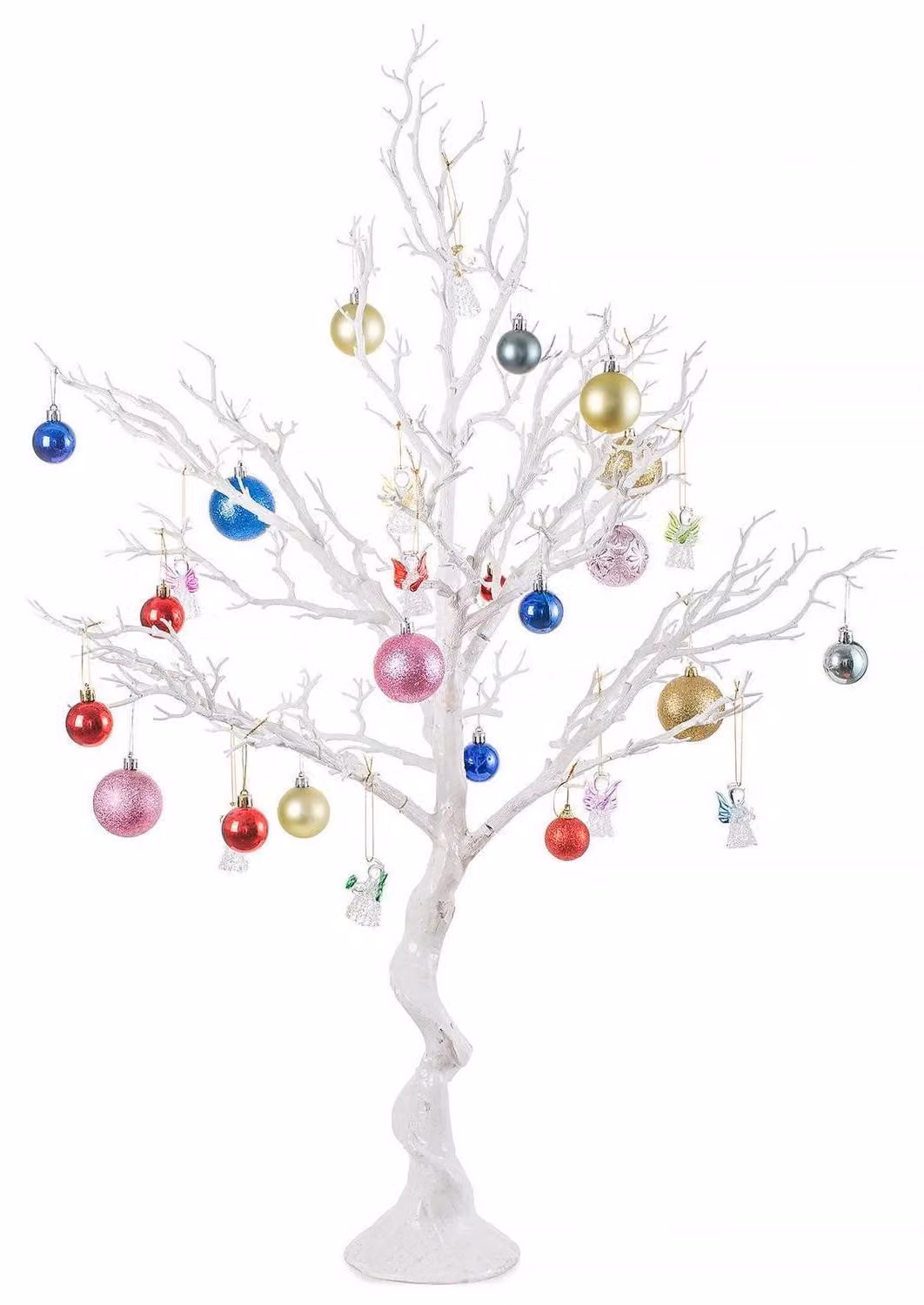 Ramo di albero artificiale bianco, 80 cm, ideale per Natale, matrimoni e decorazioni