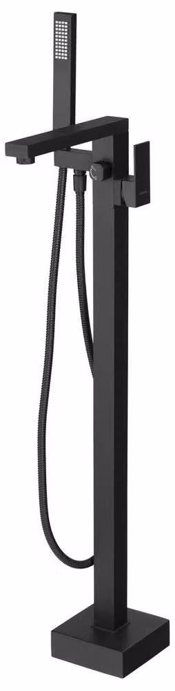 Miscelatore per vasca freestanding CUBEMIX, nero opaco