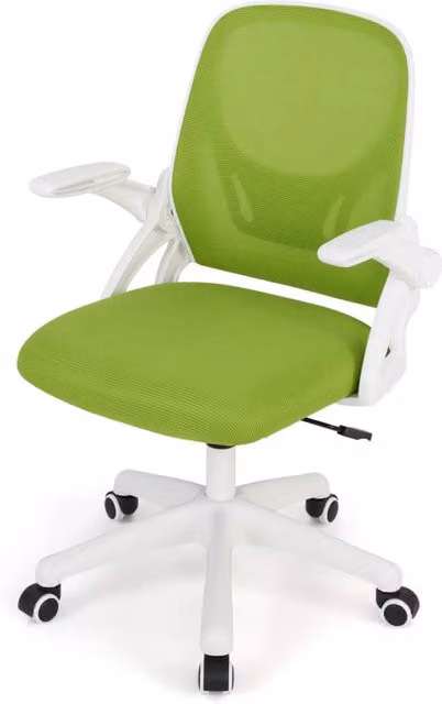Sedia da ufficio ergonomica 63 x 63 x 92-100 cm comfort ottimale con braccioli pieghevoli design moderno in verde PP 20_0011098