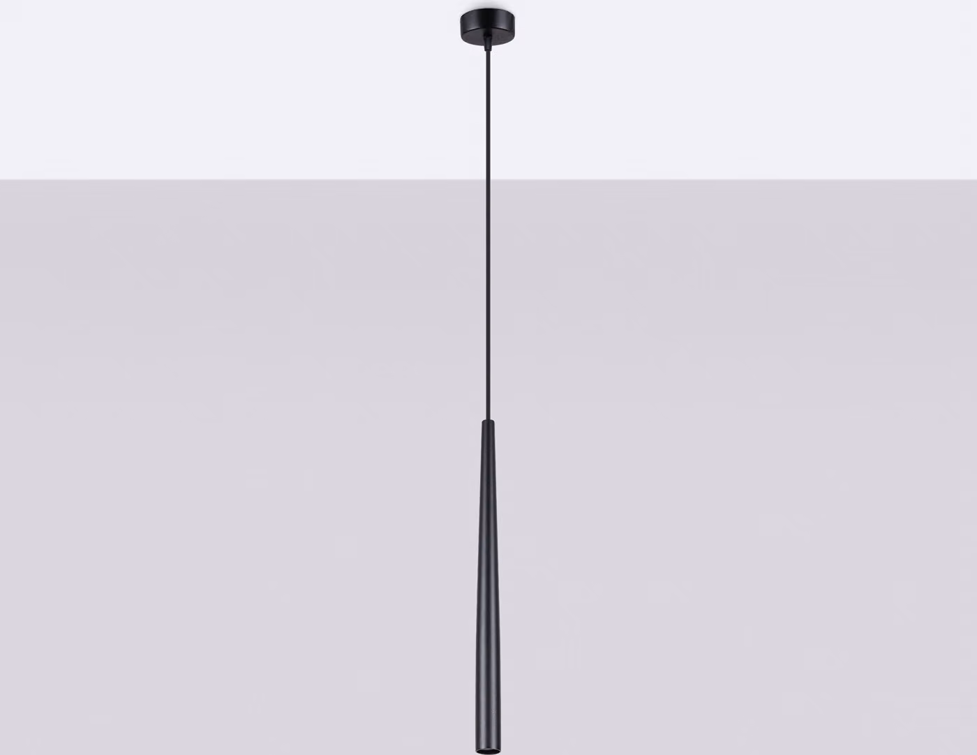 Lampada a sospensione SERENA nera 1xG9x8W in metallo, dimensioni: 118x8x8 cm, IP20, Pure Lume