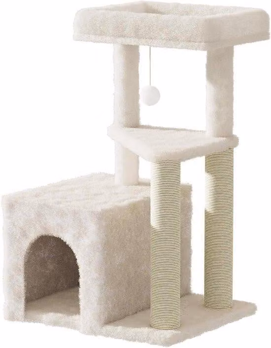 Struttura per arrampicata da fissare al pavimento - Gioco e relax - 7,11 kg - Colore crema