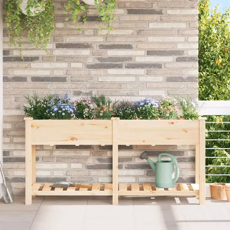 Vaso da giardino vidaXL Beige L: 161,5 cm, P: 45 cm, H: 76,5 cm
