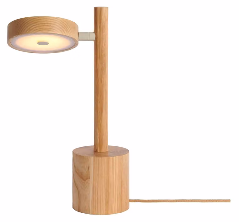 GOOD&MOJO - Lampada da tavolo Okinawa - Beige - Ø21x35 cm - Lampada da comodino, soggiorno, camera da letto