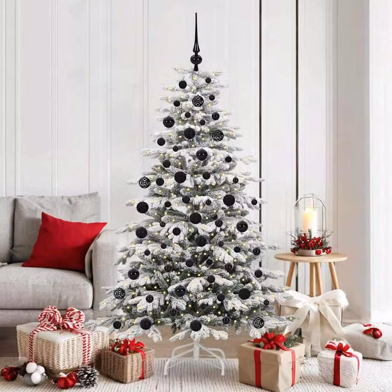 Maison Exclusive - Albero di Natale artificiale pieghevole, bianco, 180 cm, in PE e PVC