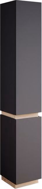 Armadio da bagno Vicco Gloria Antracite con 2 ante e ripiani interni L: 33 cm, H: 197.5 cm, P: 35 cm