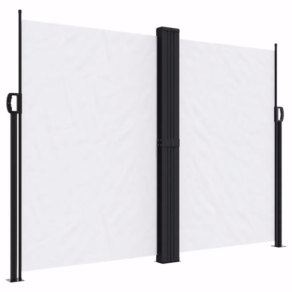 Tenda da sole laterale retrattile DESIGN IN per balcone e giardino, colore bianco, in poliestere e acciaio, L: 600 cm, H: 180 cm – 2