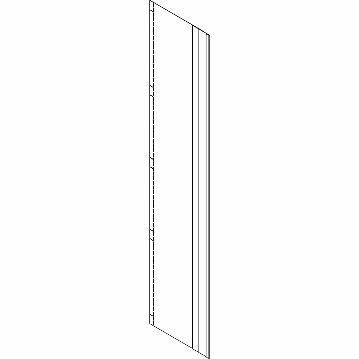 ABN Separatore KU verticale BH12 per armadi con profondità 500 mm NTW112-5