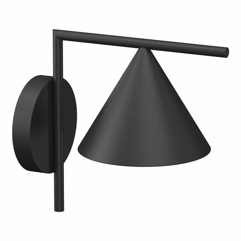Flos - Captain Flint Outdoor W1 - Lampada da parete o soffitto da esterno - Nero