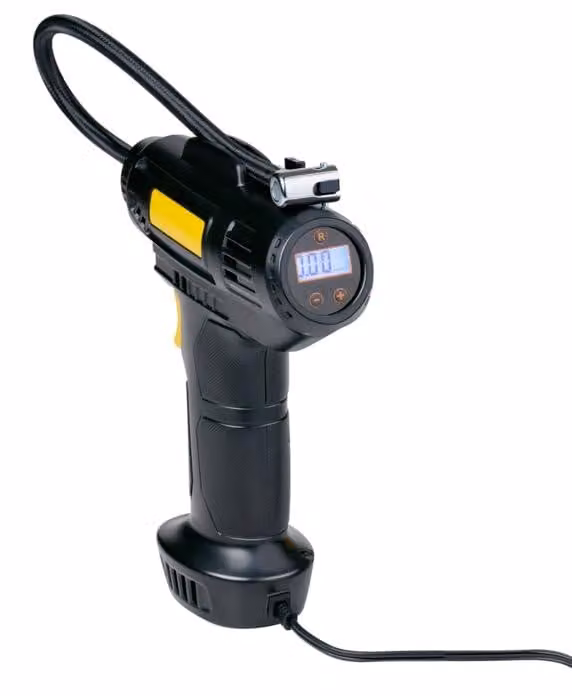 Compressore digitale, 12 V, pompa dell'aria elettrica, colore nero