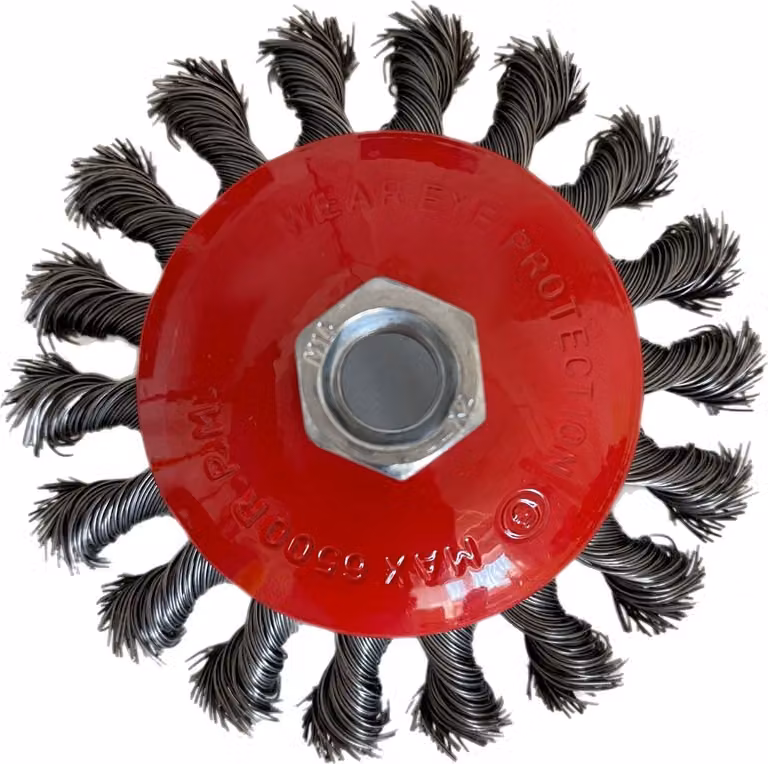Spazzole coniche 100 mm Spazzole metalliche Spazzole annodate Smerigliatrice angolare Flex VaGo 6x