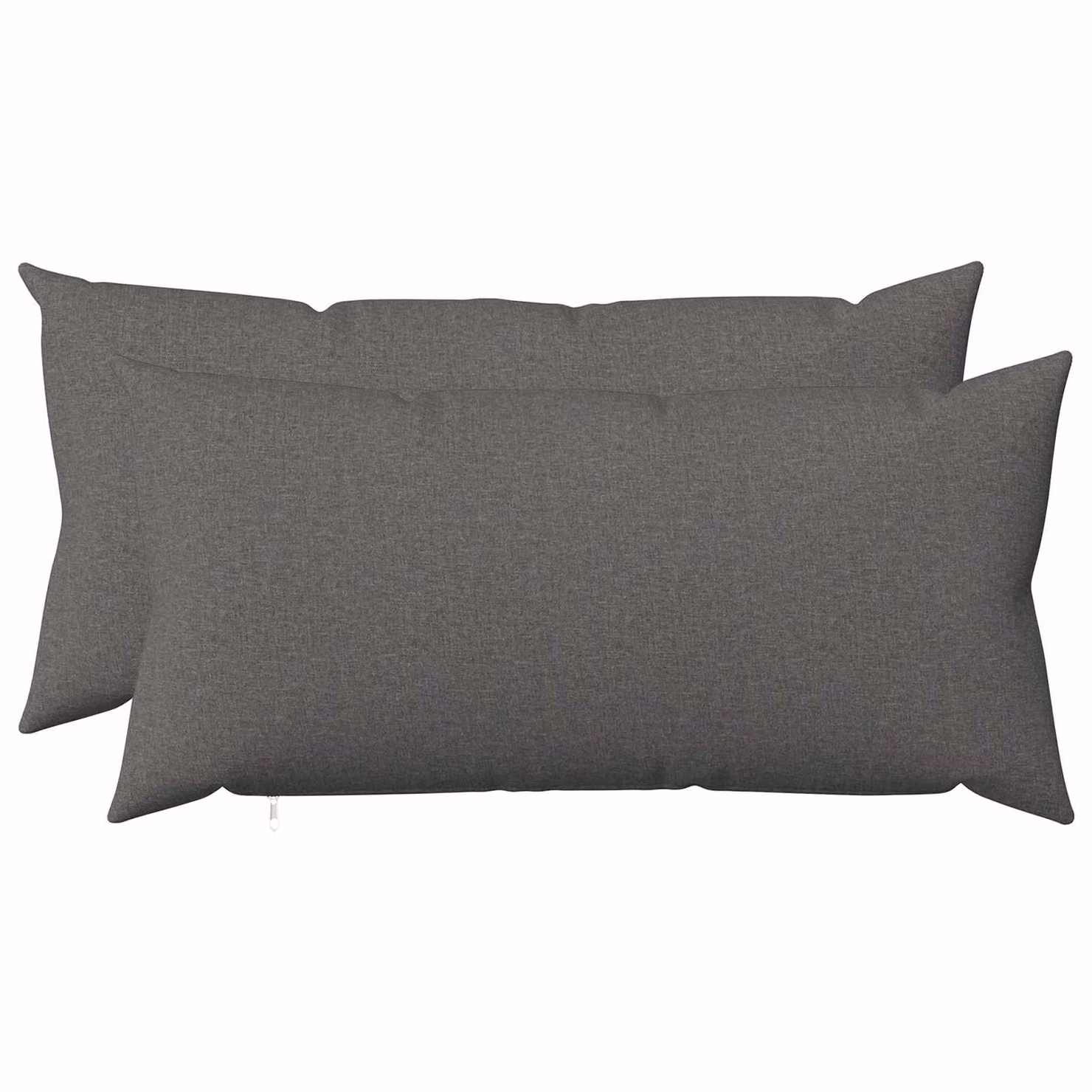 Set di 2 federe vidaXL HEERLEN grigio, tessuto in poliestere, 40 x 70 cm