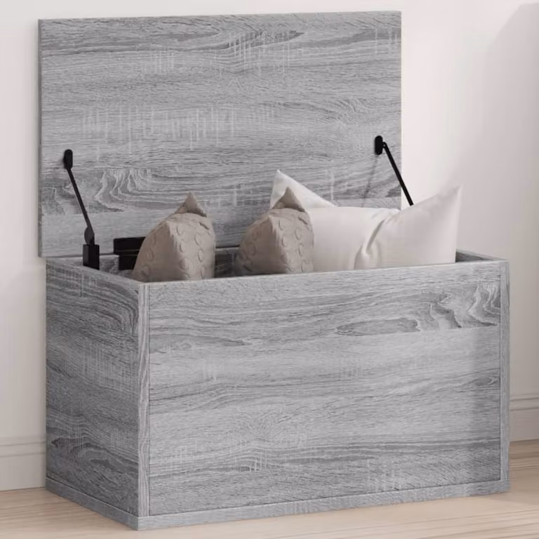 Contenitore portaoggetti vidaXL Grigio Sonoma in MDF L/P/H: 60 x 35 x 35 cm