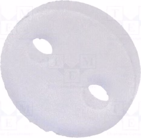 50x Distanziatori, diametro esterno: 5 mm, diametro LED: 5 mm, lunghezza LED: 1 mm, materiale: naturale. Codice prodotto: FIX-LED-1