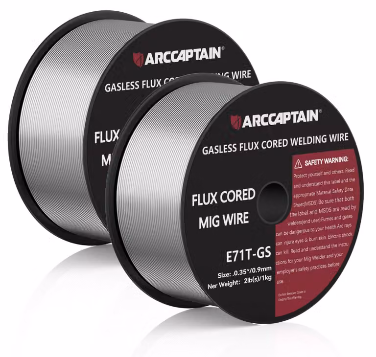 Filo di saldatura 0,9 mm, 2 kg, tipo E71T-GS, per saldatrice MIG senza gas