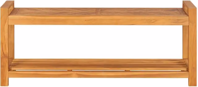 Panca da giardino in legno massello di teak marrone L: 120 cm – 1