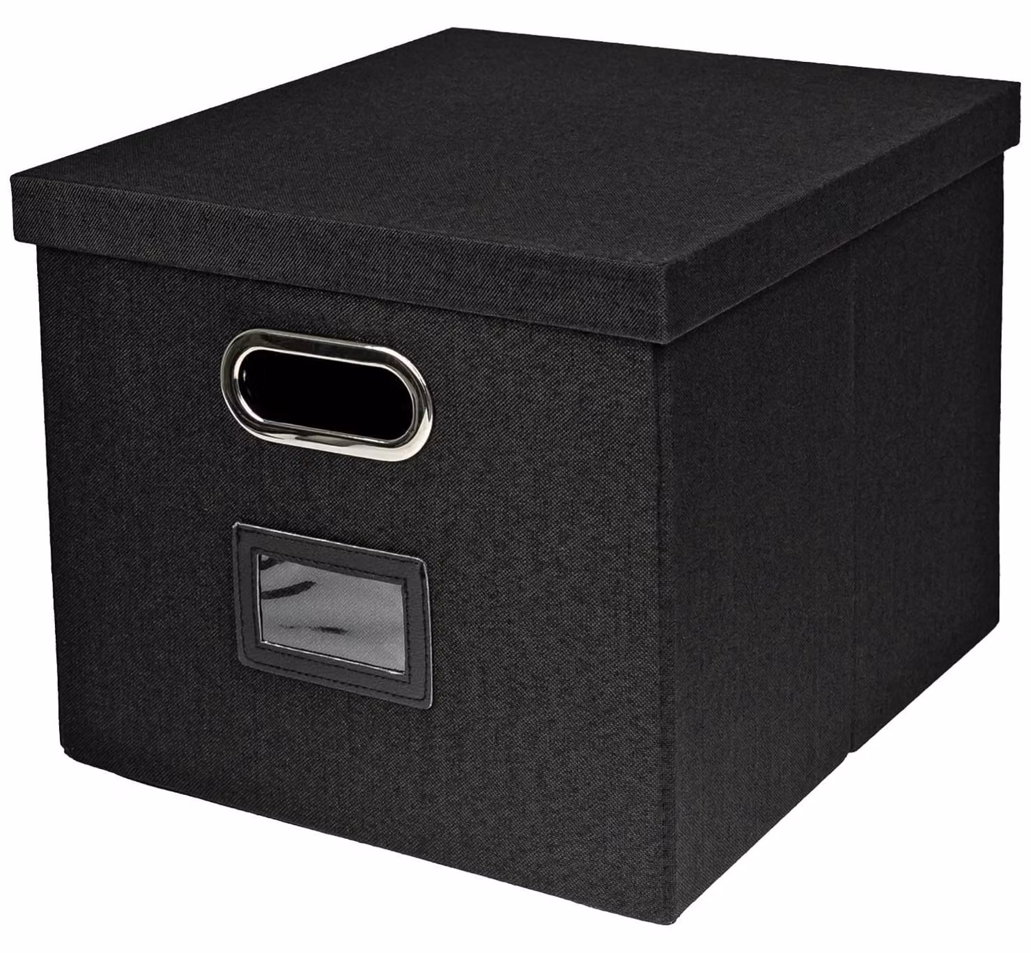 Contenitore con coperchio per raccoglitori sospesi formato A4 - Nero