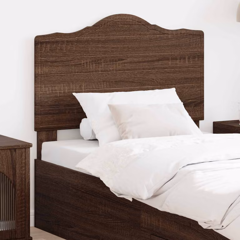 Testiera per letto moderna vidaXL in legno ingegnerizzato color rovere marrone
