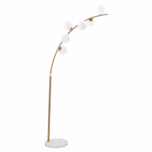 Piantane LAMPADA DA TERRA GLAMY ARC 6 LUCI CM 130X45X220-246 Mauro Ferretti