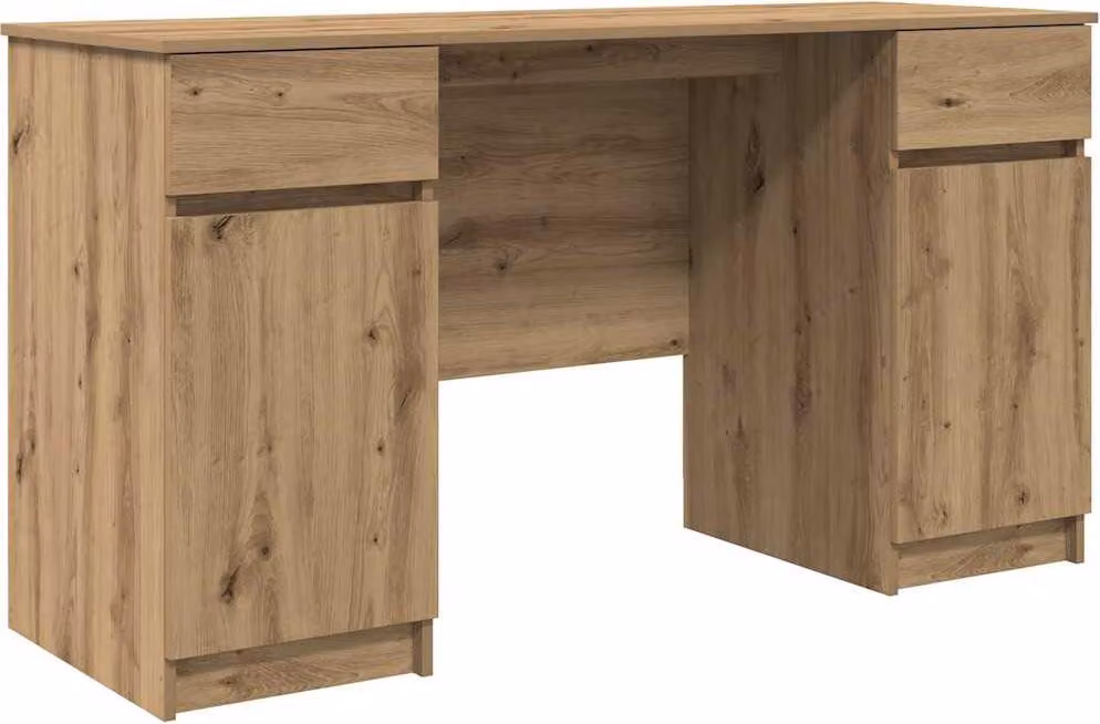 Scrivania rovere artigianale 140 x 49 x 76 cm Legno multistrato