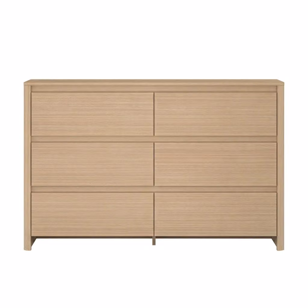 Cassettiera Takranmaa con 6 cassetti en.casa Effetto Rovere L: 120 cm, P: 39 cm, H: 77 cm – 2
