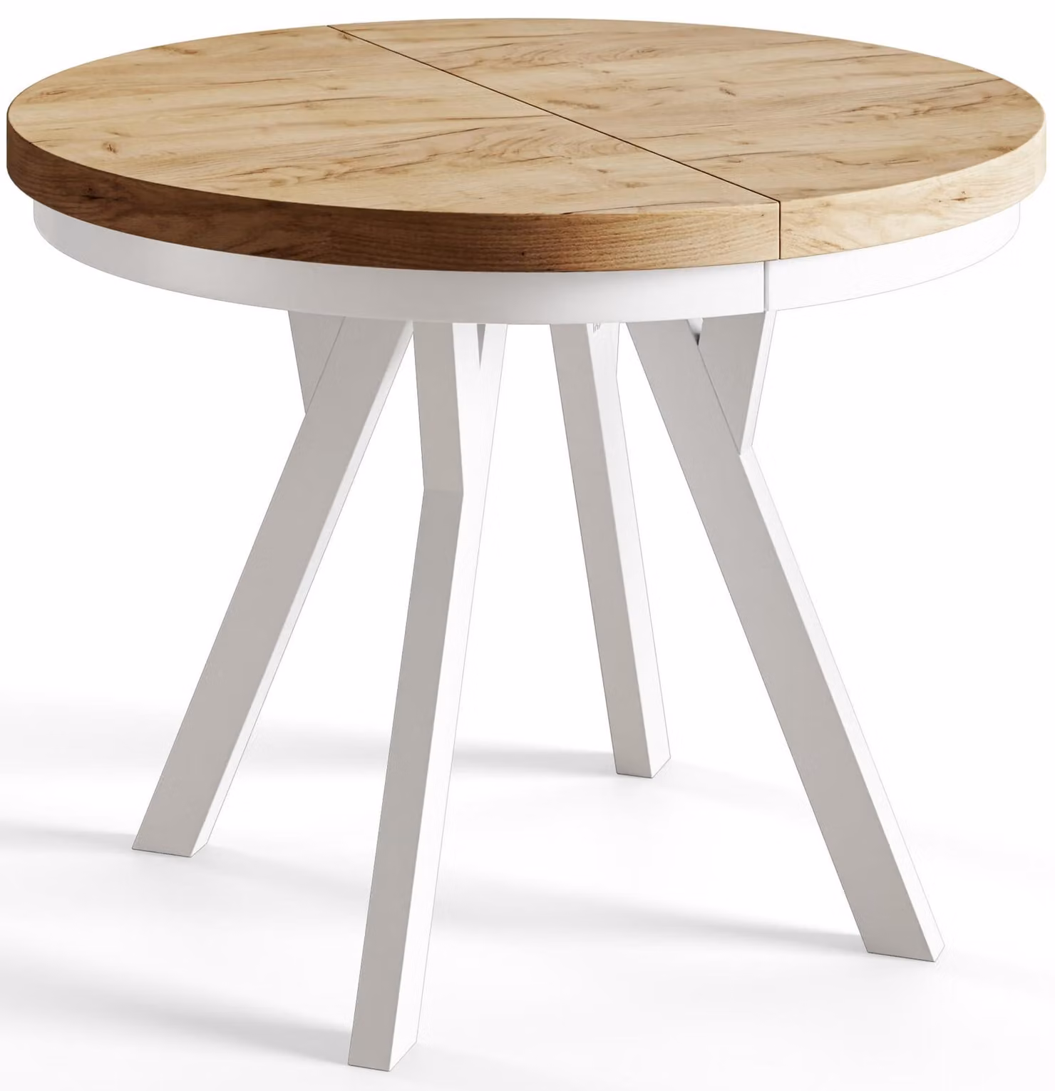 Alpi Moebel, Tavolo da Pranzo Evo, Tavolo per Mangiare Allungabile, Diametro da 100 - 200 cm, Craft