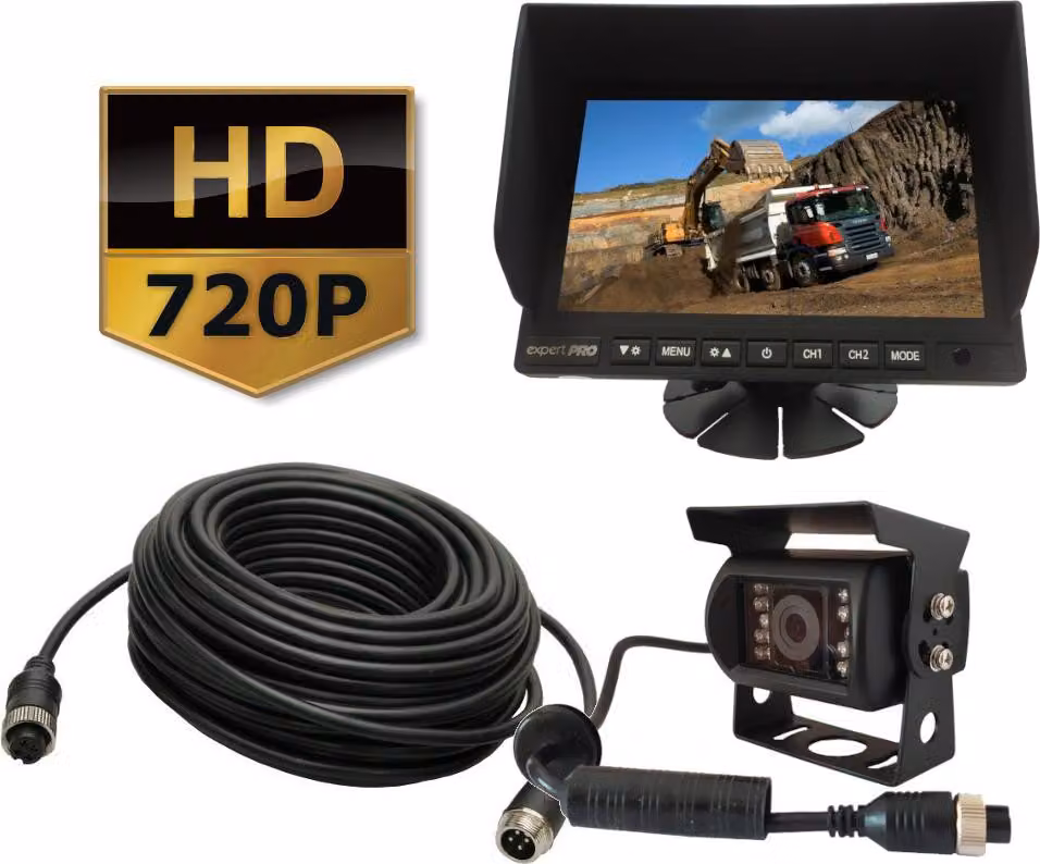 Set: monitor AHD 7 + telecamera 720P + cavo da 15 m
