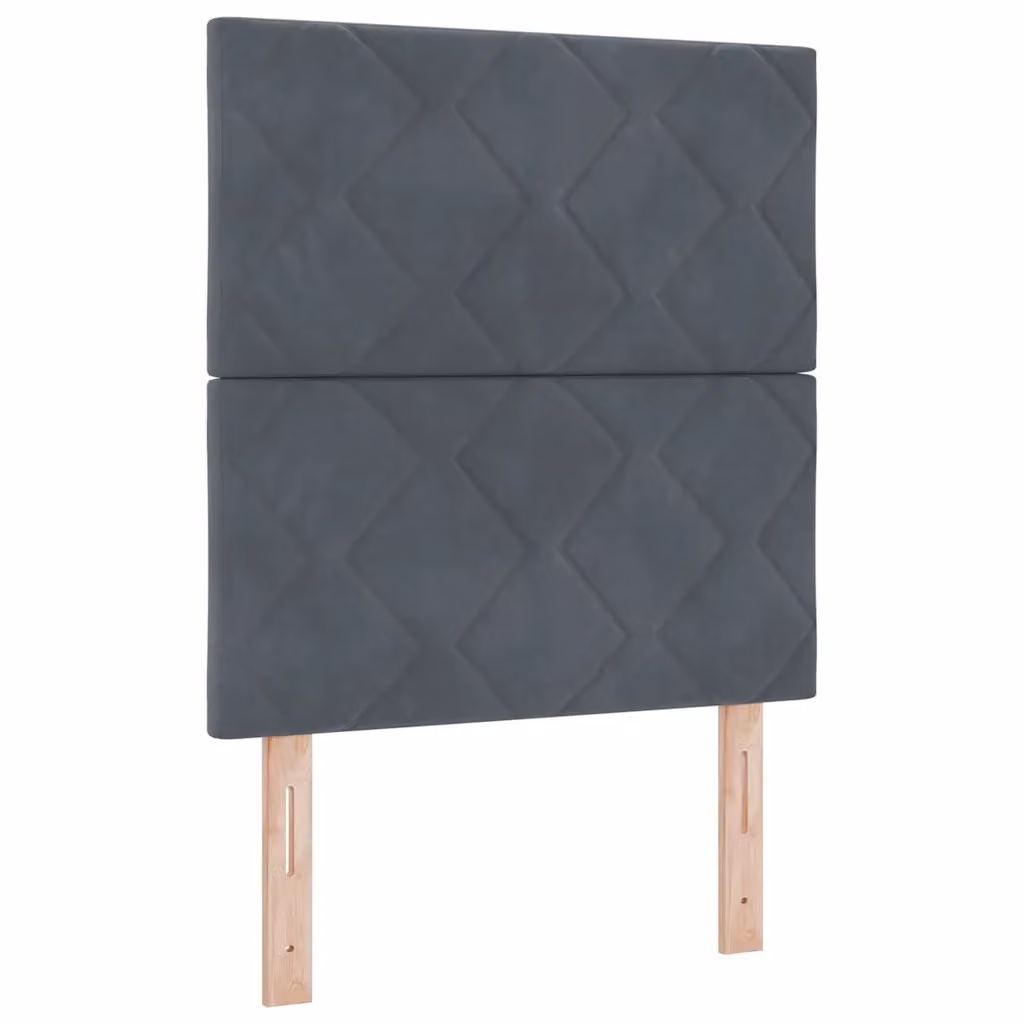 Letto moderno vidaXL in velluto grigio con illuminazione LED sottostante L/P/H: 200 x 80 x 128 cm – 2