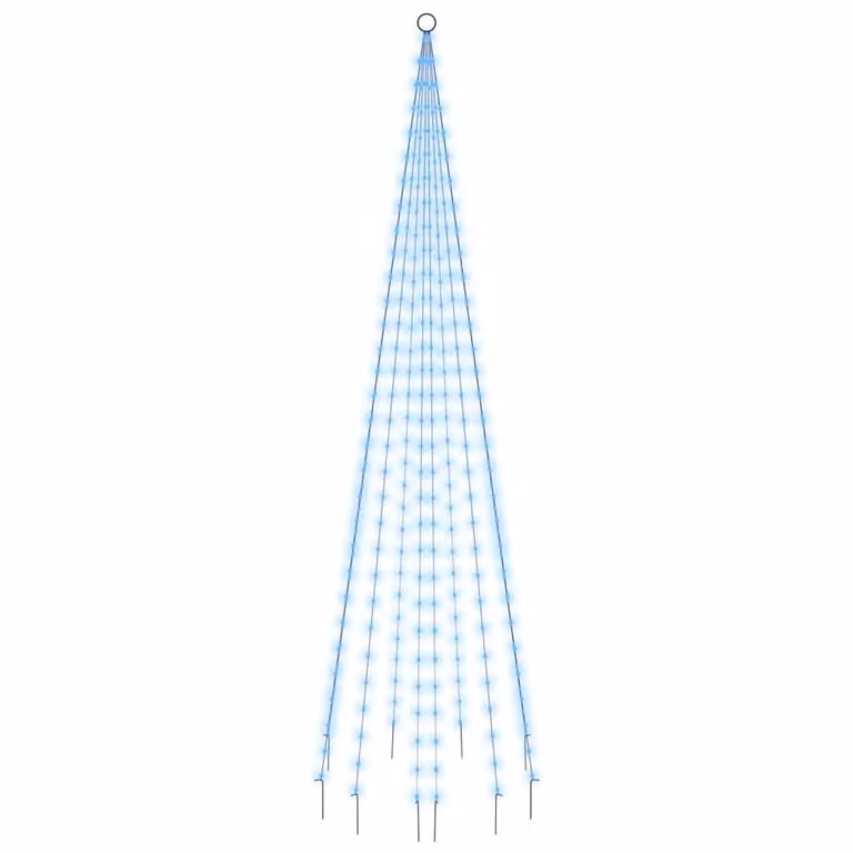 Albero di Natale Pennone Blu 310 LED 300 cm