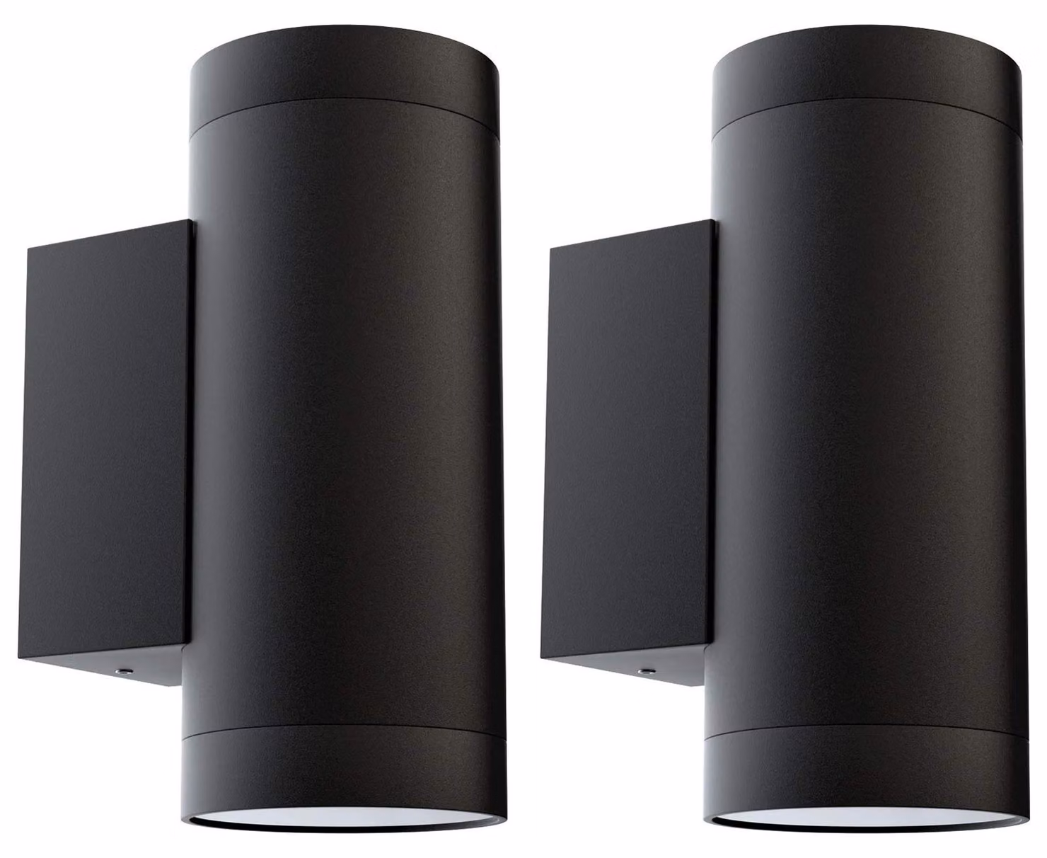 2 lampade da parete esterne nere, grado di protezione IP65, illuminazione esterna a luce ascendente e discendente