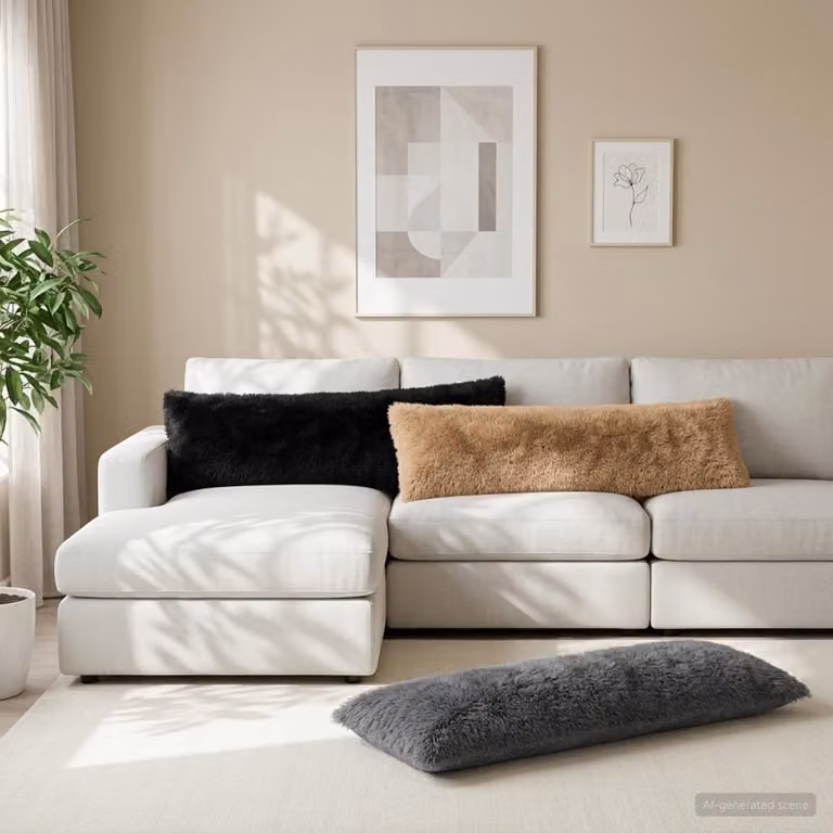 Federa vidaXL HEERLEN in pile color antracite, L 145 cm x P 40 cm