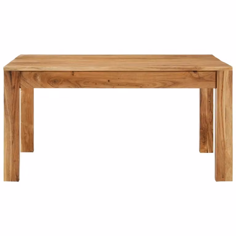 Tavolino da Salotto 80x80x40 cm in Legno Massello di Acacia