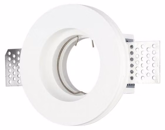 V-TAC VT-771 Portafaretto led in gesso da incasso a scomparsa rotondo GU10 Φ103mm - 3652