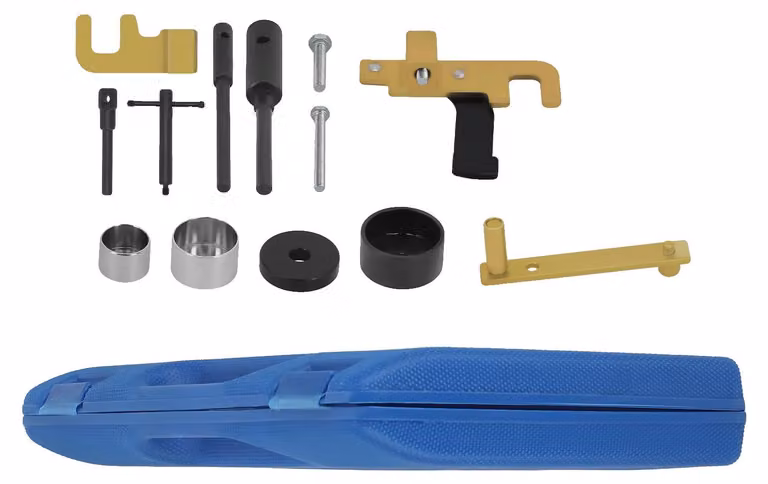 Set di strumenti per la regolazione della fasatura, struttura in acciaio, compatibile con diverse dimensioni, adatto a veicoli selezionati, progettato per regolazioni di fasatura precise, conforme agli standard del settore